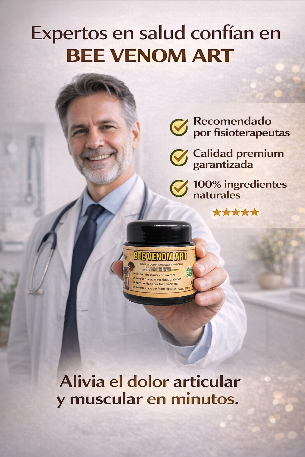 Bee Venom Art – Crema tópica para aliviar molestias musculares y articulares