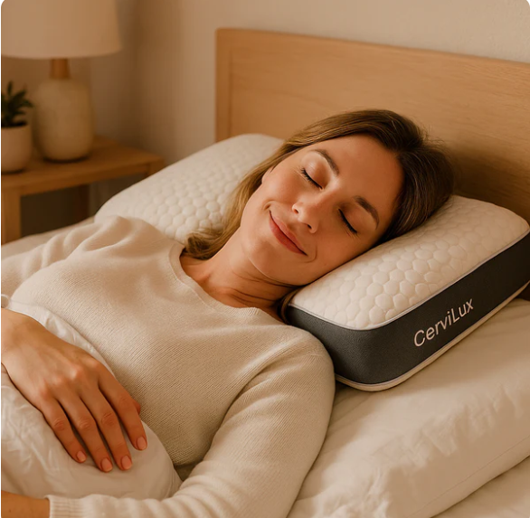 Almohada Cervilux® - Redescubre el placer de despertar sin dolores