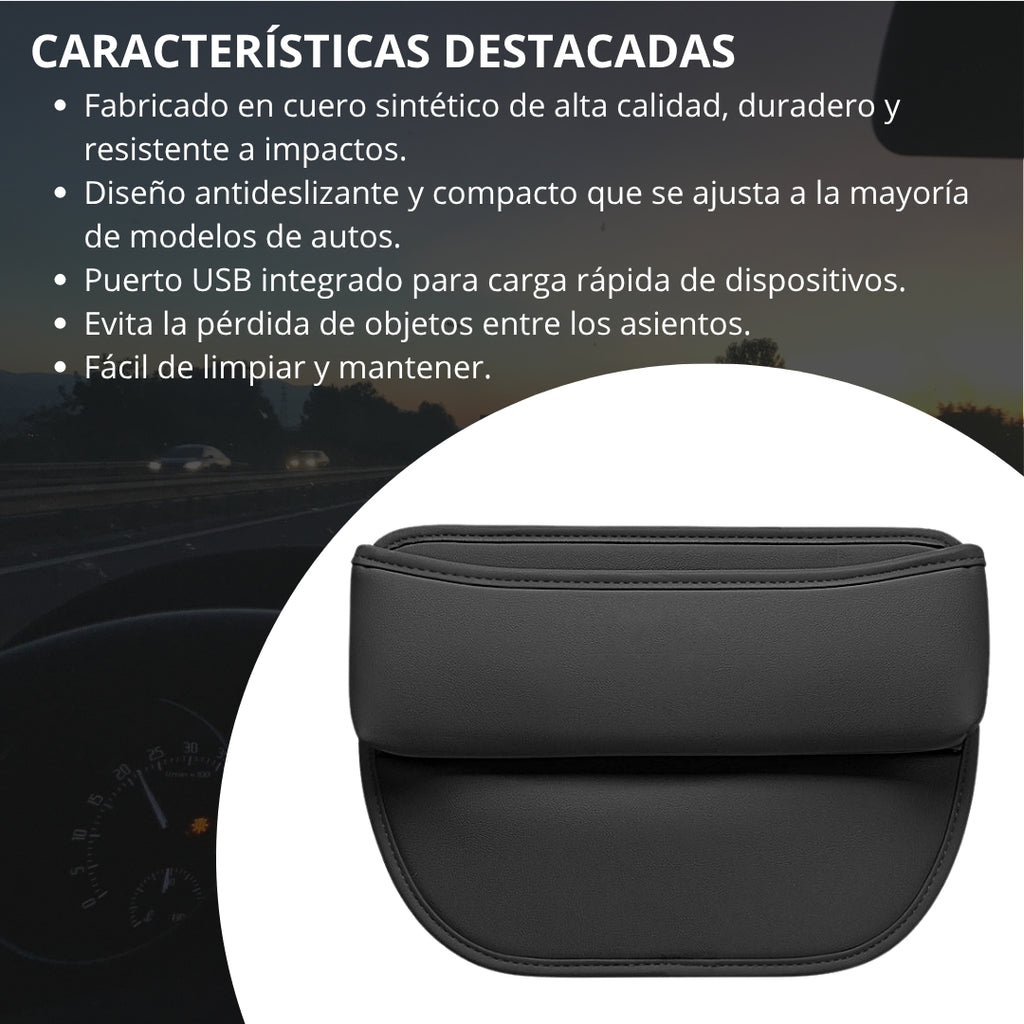 ORGANIZADOR DE ASIENTO DE CUERO PREMIUM